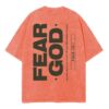 fear god orange t-shirt