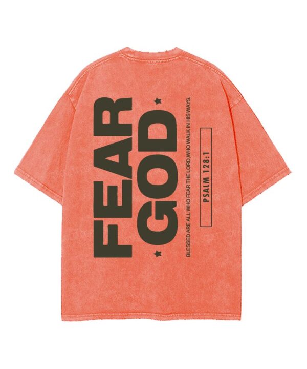 fear god orange t-shirt