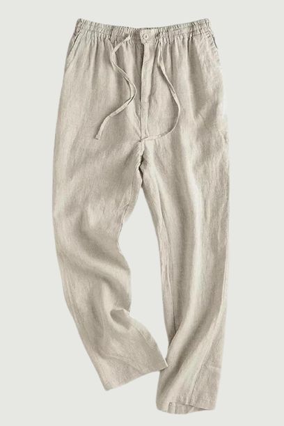 Elegant Cotton Linen Pants For Men Summer Loose Comfortable pants Elegant-Cotton-Linen-Pants-For-Men-Summer-Loose-Comfortable-pants