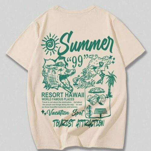 Summer-Street-Style-Tee-Mens-Animal-Print-Slogan